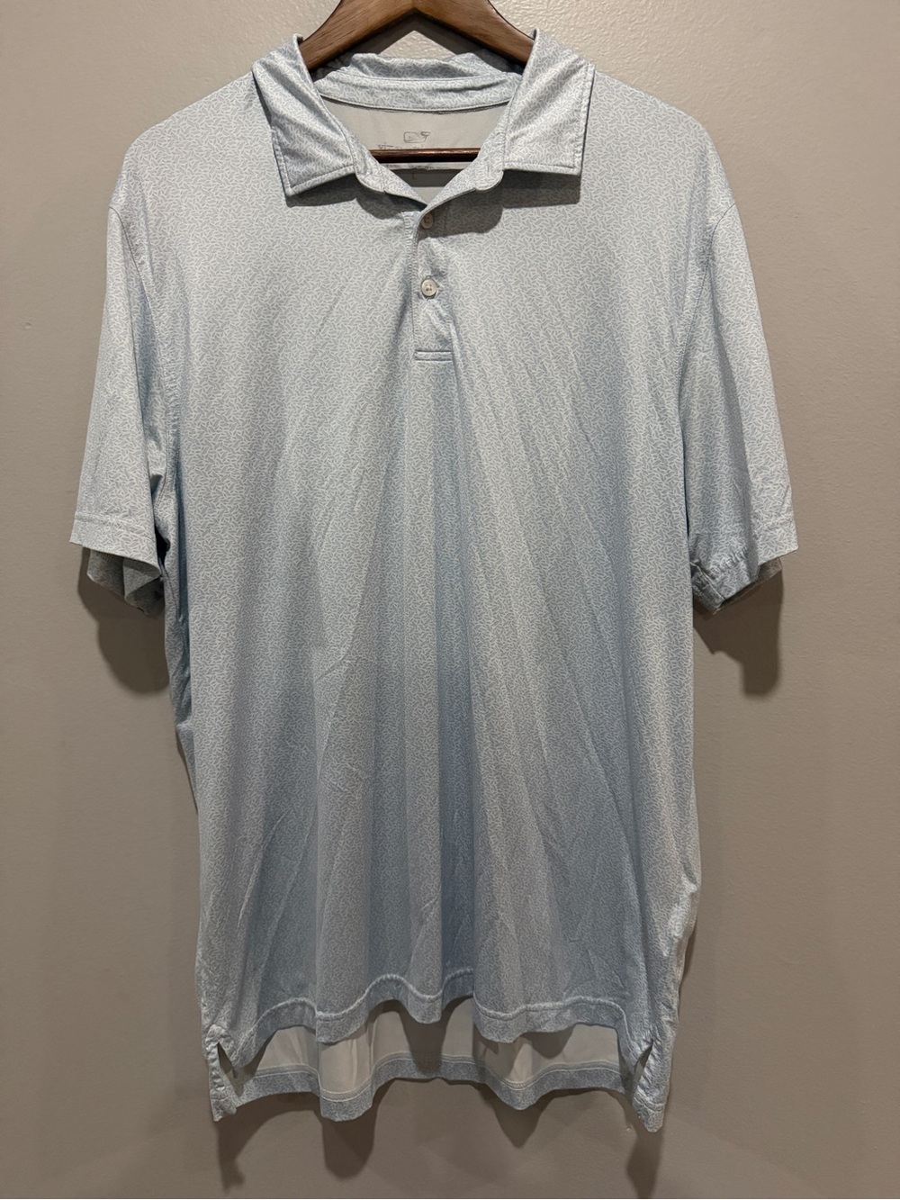 Vineyard Vines Light Blue Men's Performance Polo size L
